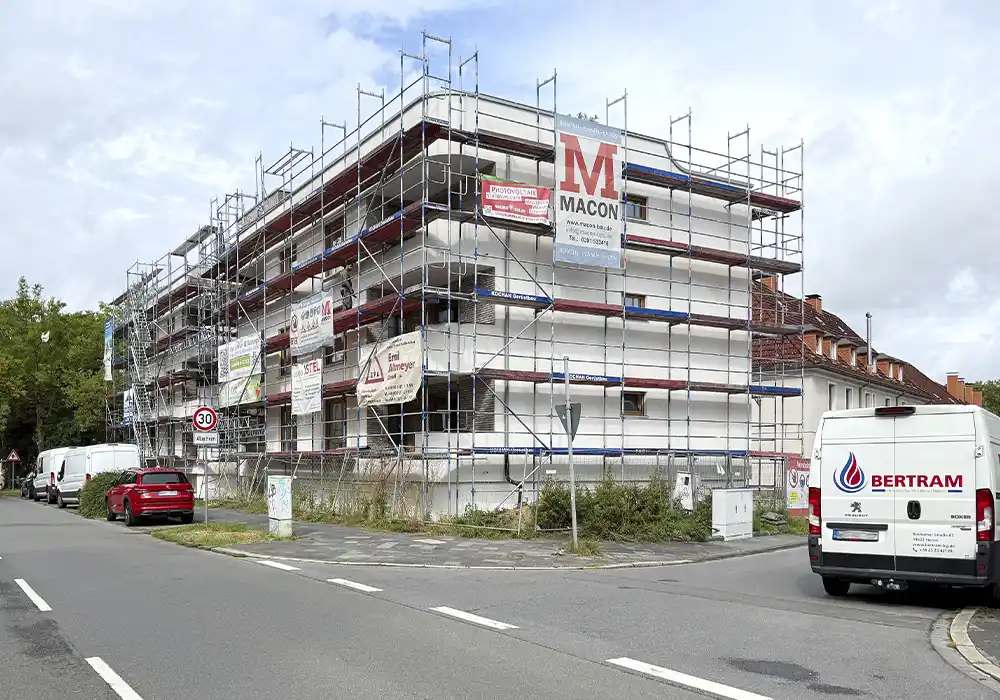 Außenansicht des Ausbaus in Bochum, in der Tippelsberger Straße
